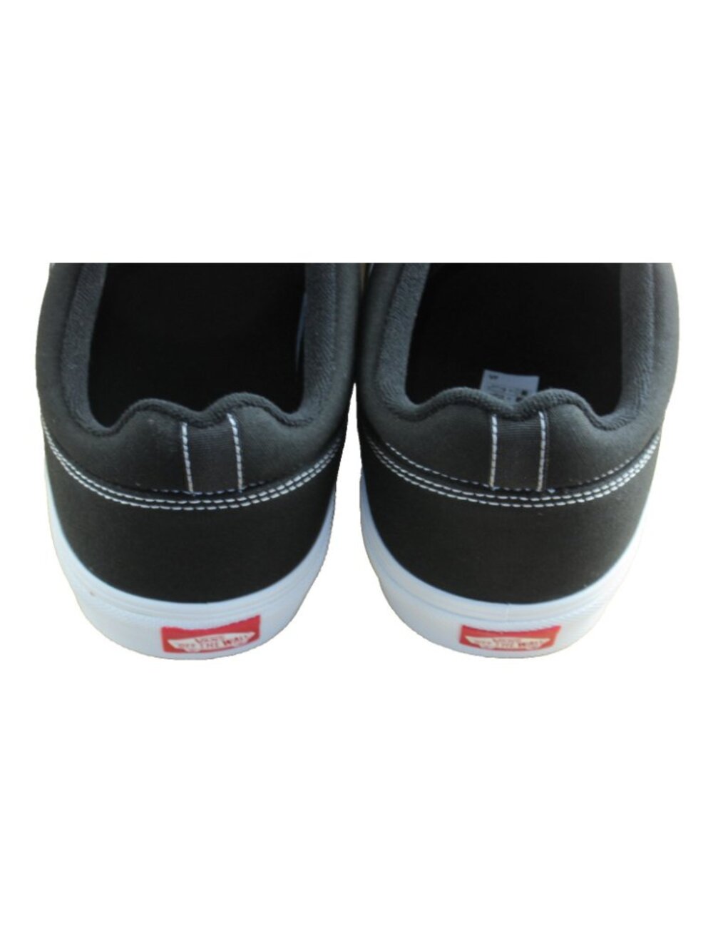 Vans Men's Seldan Canvas Black White Classic Lace Up Skate Shoes size 15 NEW - Picture 5 of 7